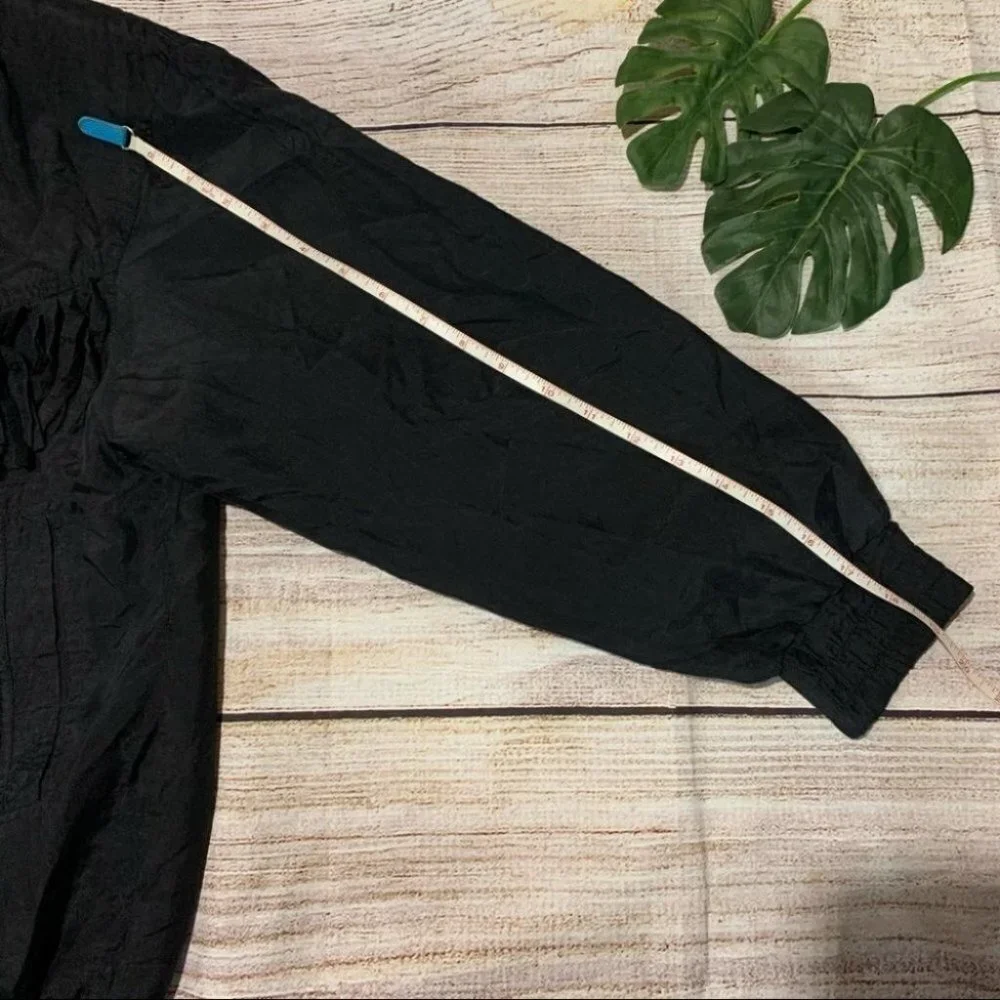 Vintage Silk House Black Fringe Jacket